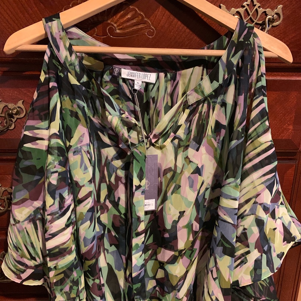 Jennifer Lopez Print Top Sz XL